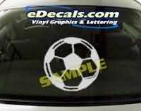  CRT226 Soccer Ball Cartoon Decal