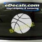 CRT227 Basketball Cartoon Decal