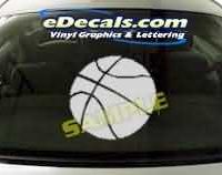  CRT227 Basketball Cartoon Decal