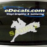 CRT401 Horse Shape Cartoon Decal