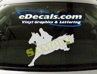  CRT401 Horse Shape Cartoon Decal