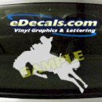 CRT402 Horse Shape Cartoon Decal