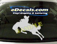  CRT402 Horse Shape Cartoon Decal