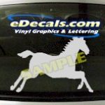 CRT403 Horse Shape Cartoon Decal