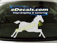  CRT403 Horse Shape Cartoon Decal