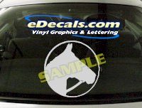  CRT404 Horse Shape Cartoon Decal