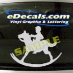 CRT405 Horse Shape Cartoon Decal