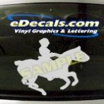 CRT406 Horse Shape Cartoon Decal