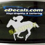 CRT407 Horse Shape Cartoon Decal