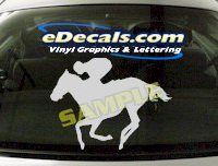  CRT407 Horse Shape Cartoon Decal