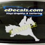 CRT408 Horse Shape Cartoon Decal