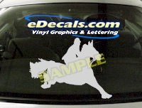  CRT408 Horse Shape Cartoon Decal