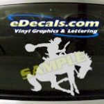 CRT409 Horse Shape Cartoon Decal
