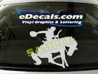  CRT409 Horse Shape Cartoon Decal