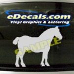 CRT410 Horse Shape Cartoon Decal