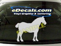  CRT410 Horse Shape Cartoon Decal