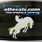 CRT411 Horse Shape Cartoon Decal