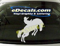  CRT411 Horse Shape Cartoon Decal