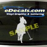 CRT412 Horse Shape Cartoon Decal