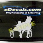 CRT413 Horse Shape Cartoon Decal