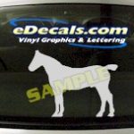 CRT415 Horse Shape Cartoon Decal