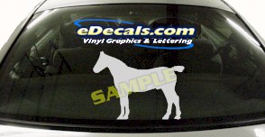 CRT415 Horse Shape Cartoon Decal