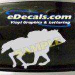 CRT416 Horse Shape Cartoon Decal