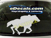  CRT416 Horse Shape Cartoon Decal
