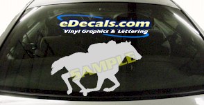 CRT416 Horse Shape Cartoon Decal