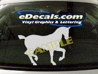  CRT417 Horse Shape Cartoon Decal