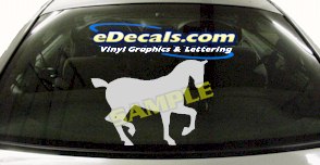 CRT417 Horse Shape Cartoon Decal