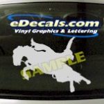 CRT418 Horse Shape Cartoon Decal