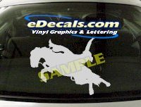  CRT418 Horse Shape Cartoon Decal