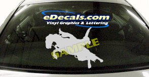 CRT418 Horse Shape Cartoon Decal