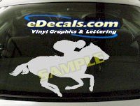  CRT420 Horse Shape Cartoon Decal