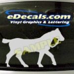 CRT421 Horse Shape Cartoon Decal