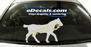 CRT421 Horse Shape Cartoon Decal