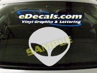  CRT450 Alien Cartoon Decal