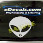 CRT452 Alien Cartoon Decal