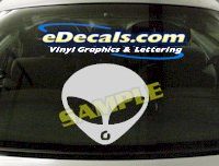  CRT452 Alien Cartoon Decal