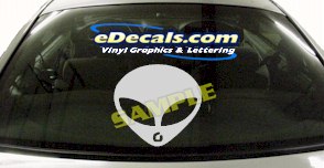 CRT452 Alien Cartoon Decal