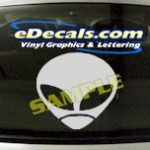 CRT454 Alien Cartoon Decal
