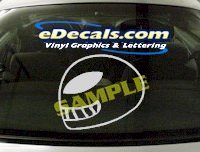  CRT456 Alien Cartoon Decal