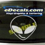 CRT458 Alien Cartoon Decal