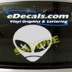 CRT459 Alien Cartoon Decal