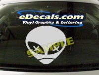  CRT459 Alien Cartoon Decal