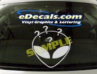  CRT460 Alien Cartoon Decal