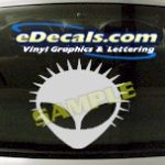 CRT461 Alien Cartoon Decal