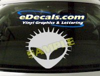  CRT461 Alien Cartoon Decal