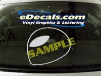  CRT464 Alien Cartoon Decal